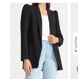Long Puff Sleeve Blazer